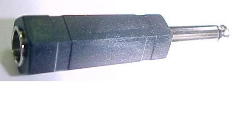 AA601 - 6,3mm MONO PLUG TO6,3mm STEREO JACK