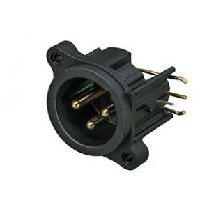 XLR-uros pcb - Neutrik XLR-uros runkoliitin. Piirilevylle tai johdottamalla ( laippakiinnitys ).