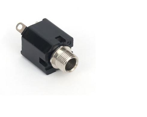 11096 - ES63SV- 6.3mm stereojakki/runkoliitin ( voidaan käyttää myös MONO-jakkina ! ). Hyvä kontakti.