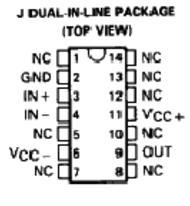 UA710CN - Differential comparator