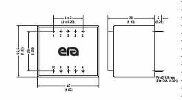 230/6V - 2.8VA - Piirilevymuuntaja BV 030-7584.0 Typ EI 30/23