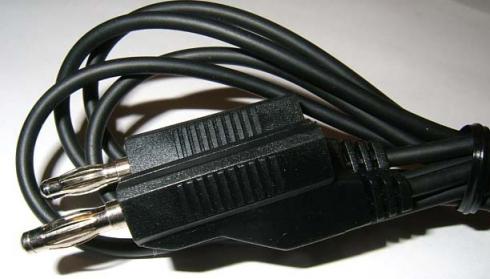 Test lead-mittajohto-75cm - Banaanipistokkeen ja johdon värit: punainen, musta, sininen, vihreä