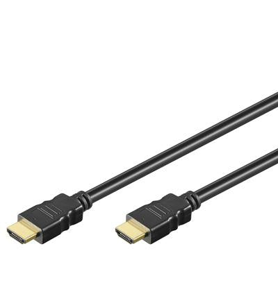 51821 HDMI 3m - HDMI-kaapeli, pituus 3m. High speed, 3D. Kullatut liittimet.