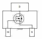 NDT2955 - P-Channel MOSFET, 2.5 A, 60 V, 3 + Tab-Pin SOT-223