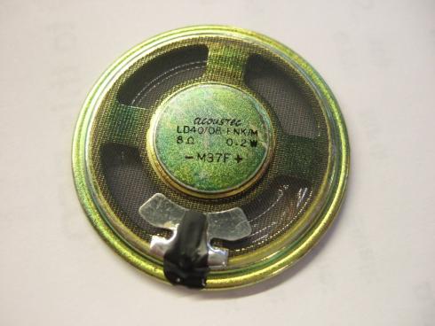 Acoustec LD40/08-FNK/M - Stereokuulokekaiutin 8 ohm 0.2W. Halk. n. 40mm