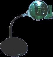 SUURENNUSLASI - JOUSTAVA VARSI. Lasin halkaisija n. 10cm, varsi n. 27cm.