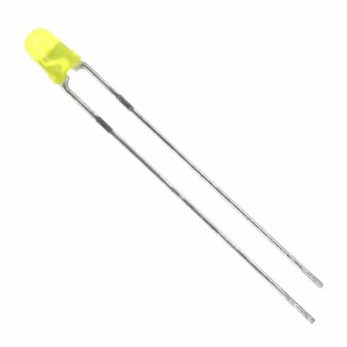 3mm keltainen 1000 kpl - Keltainen led 3mm, 1000 kpl:n pussi.