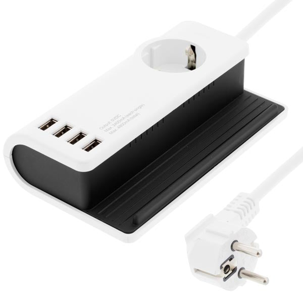 4.8A USB latausteline latausasema Deltaco