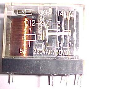 JQX-14FA 12VDC2C - Kela 12 VDC, vaihtokärjet ( 2xon-on ) 2 x 5A/250VAC