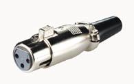 XLR-naaraspistoke - 3-pin