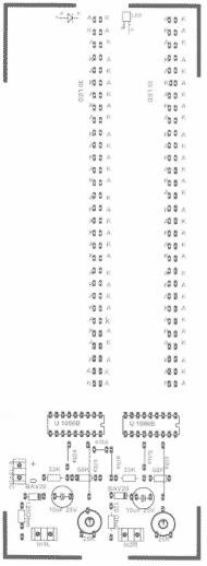 U1096B -JUMBO - 2-kanava VU-MITTARI, 2X30 led. Kytkentä kaiuttimien rinnalle.