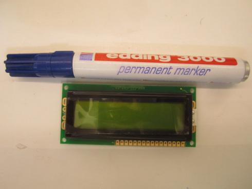 C116L01YBWR00 - LCD 1X16, taustavalolla