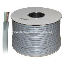 4C, 12/7, white, 100 m/R - braided copper 7x0.12mm, AWG 28