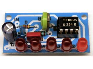 B130 - LED modulointiosoitus, LED voitti- ja ampeerimittari