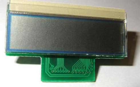 LCD6807 - 64x16 graafinen LCD-moduuli. Koko n. 33.5X13mm. NÄYTÖN nauhakaapelin vastakappale (runkoliitin) mukana.