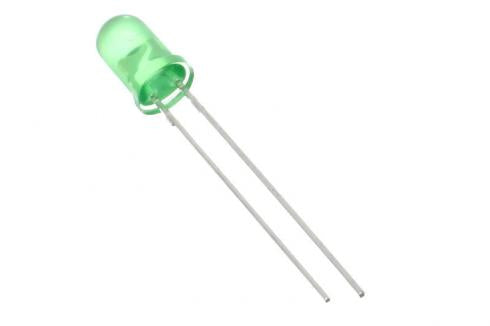 L-7113BR-9.52/GD-LA01 200 kpl - Vihreä led 5mm. Mukana irroitettava tuki jonka korkeus n. 9.5mm.