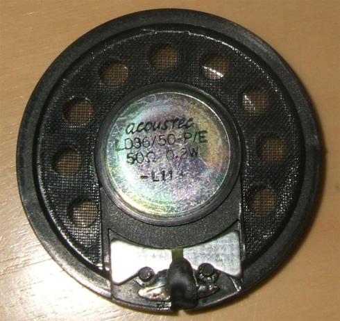 Acoustec LD36/50-P/E - Stereokuulokekaiutin 50 ohm 0.2W. Halk. 36mm