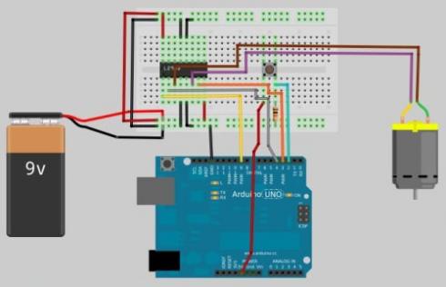 L293D - Dual H-Bridge Motor Driver for DC or Steppers - 600mA