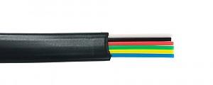 Flat cable, 6C - 12/7, black, 100M/R