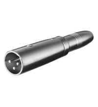 27454 - 3 pin XLR plug > 6.35 mm mono jack
