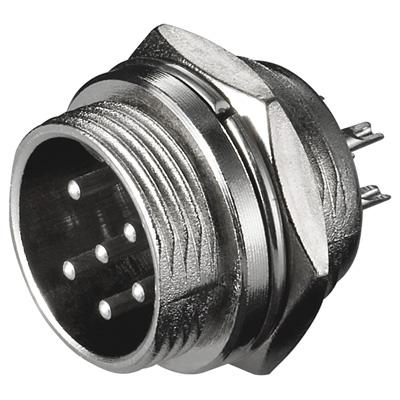 11673 - Mikrofoniliitin 6-pin runko.