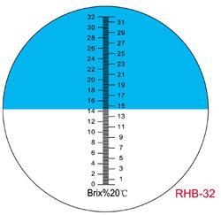 REFRACTOMETER RHB-32ATC - 0--32 . Vierteen vahvuuden mittaus. Kotipanimot yms.