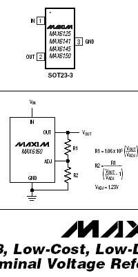 MAX6145EUR - SOT23 MAXIM voltage references