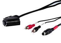 AVK161-150 - Scart-St.>2xRCA-St.+4-pol.mini DIN-St.