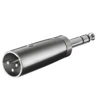 27515 - 3 pin XLR plug > 6.35 mm stereo plug