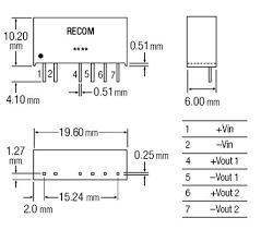 RU-050505 - WANDLER 1W DC/DC5Vin 2X5V100mA out