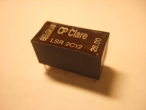 CP CLARE LSR 2C12 - DIP16- rele 12V 2xON-ON. Kela n. 740 ohm ( 16..20mA).