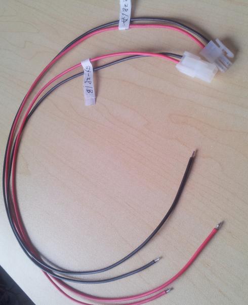 SY-2P/A+B - Liitinpari 50CM johdolla 2 pin uros-naaras