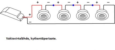 LED-virtalähde Input 90-264VAC Output 9-30V 700mA | Mean Well LPC-20-700