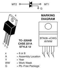 BTB16-600 - Triac 16Amp 600V 35/50mA TO-220