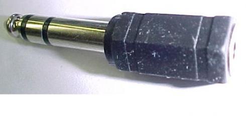 AA613 - 6,3mm STEREO PLUG TO 3,5mm STEREO JACK