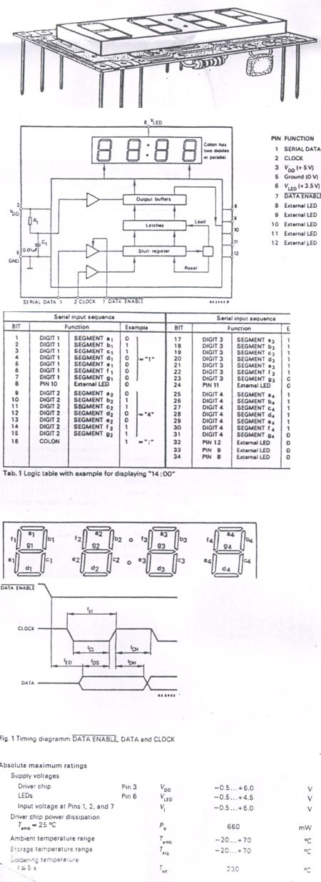 TDI1400 - 7-SEGMENTTI LED-NÄYTTÖ 4 digit display