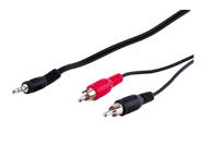 AVK118-150 - 3.5mm UROS plugi/ 2 x RCA-UROS, pituus 1.5m