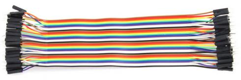 RW-D40-MM - Liitinjohto 40-pin uros/uros. Pituus n. 30 cm. Nauhakaapeli,