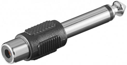11118 - 6.3mm mono plug/RCA jack
