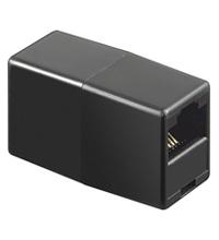 50590 - TEL ADAP RJ45/8P4C 2xF JACK/JACK BLACK