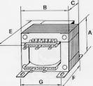 Intertrafo -I - prim:x110v sec:220v, 80va/110v,60va/12V,60VA/50V,125VA/25V,75VA/23V-100VA/13,5V-100VA