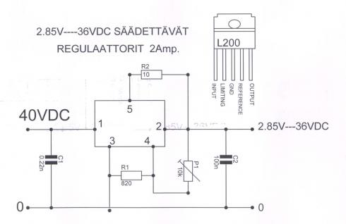 L200 - Säädettävä 2.24V 2A