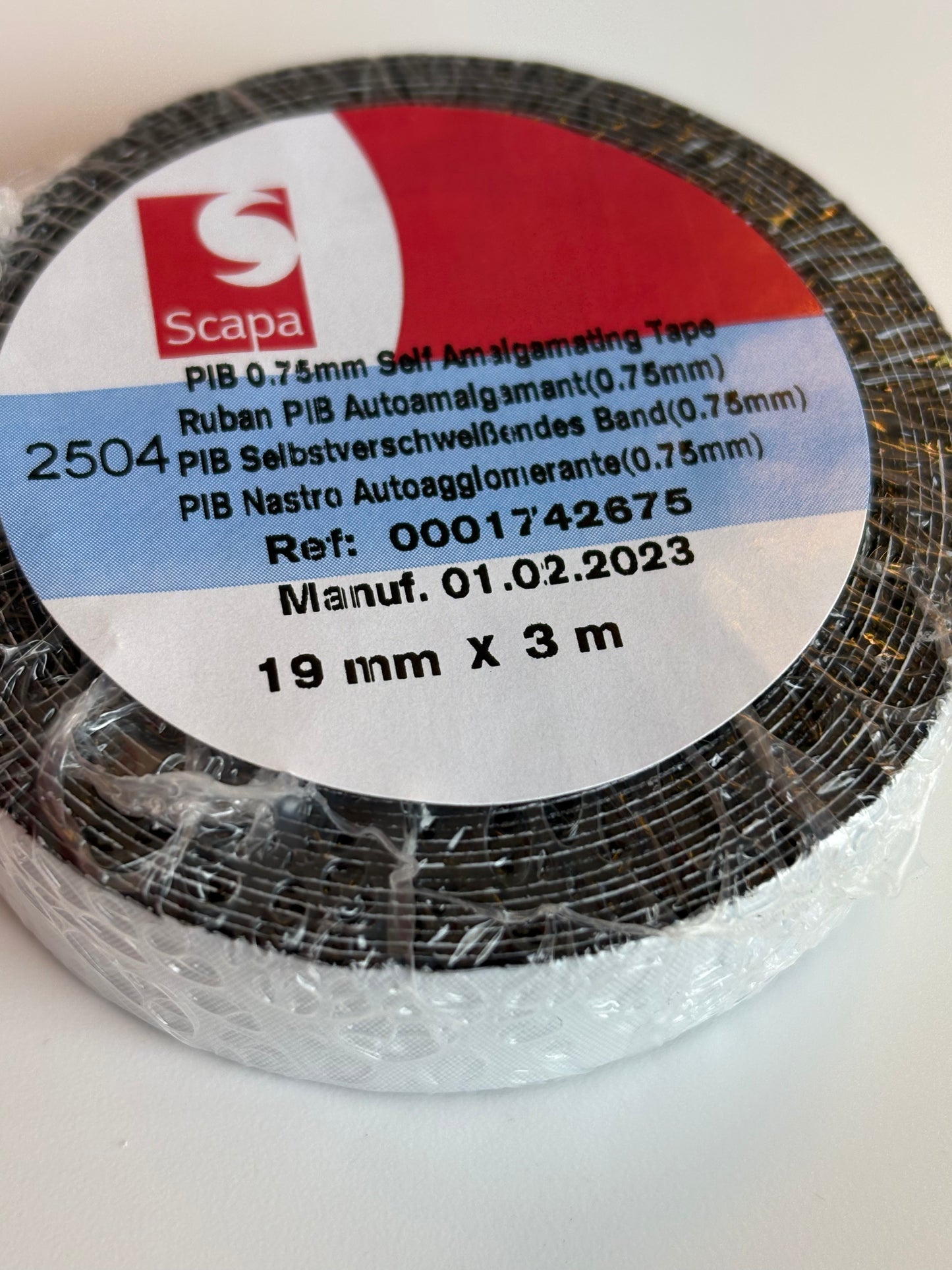 Itsestään vulkanoituva teippi 19mmx3m