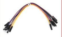 JW-D2-FF - 10 KPL Liitinjohto 2-pin naaras/naaras. Sisältää 10 kpl johtoja. Pituus n. 20cm. DUPONT WIRE 26AWG