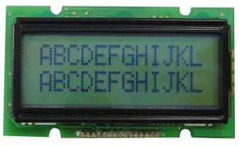 BC1202AYPGEB - LCD MODULE BC1202A 12 X 2 CHARACTER taustavalolla CONTRAST Adjustment