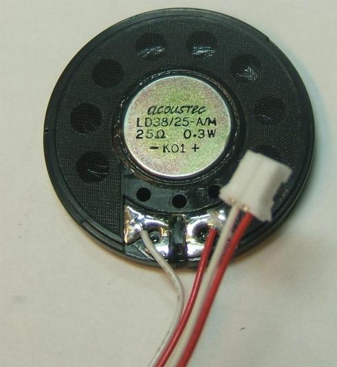 Acoustec LD38/25-A/M - Stereokuulokekaiutin 25 ohm 0.3W. Halk. 38mm