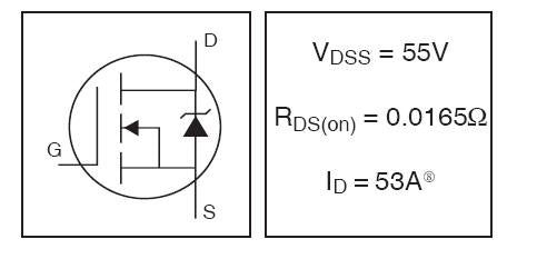 IRFZ46NLPBF - MOSFET N-CH 55V 53AMP 0.0165 Ohm