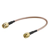 51690 - Adaptor cable for WLAN router RP-SMA jack > SMA plug; 0.15m Cable adaptor to connect an antenna with SMA connector. Liittimet: sisäkierre/ piikki + sisäkierre/ holkki.