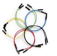 JW-D2-FF - 10 KPL Liitinjohto 2-pin naaras/naaras. Sisältää 10 kpl johtoja. Pituus n. 20cm. DUPONT WIRE 26AWG