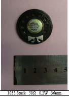 Acoustec LD36/50-P/E - Stereokuulokekaiutin 50 ohm 0.2W. Halk. 36mm